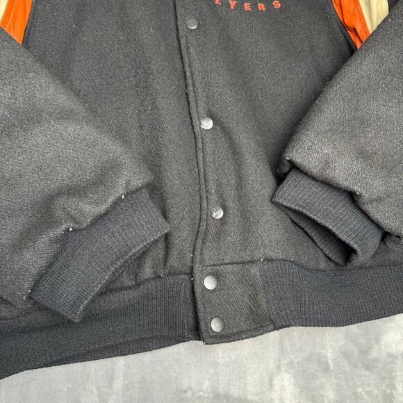 Vintage 90s Philadelphia Flyers Men’s NHL Wool Leather Varsity Jacket L USA - Picture 6 of 8